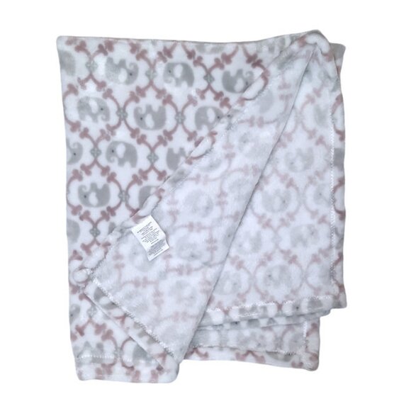 2021 Blankets & Beyond Elephant Baby Lovey Security Blanket 31" X 29" - Picture 2 of 5